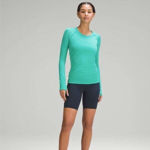 Lululemon Swiftly Tech Long Sleeve Teal/ Kelly Green